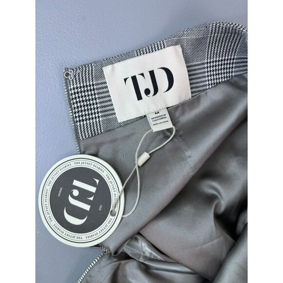 The Jetset Diaries women's medium houndstooth ruffle a-line mini skirt NWT - Picture 8 of 9